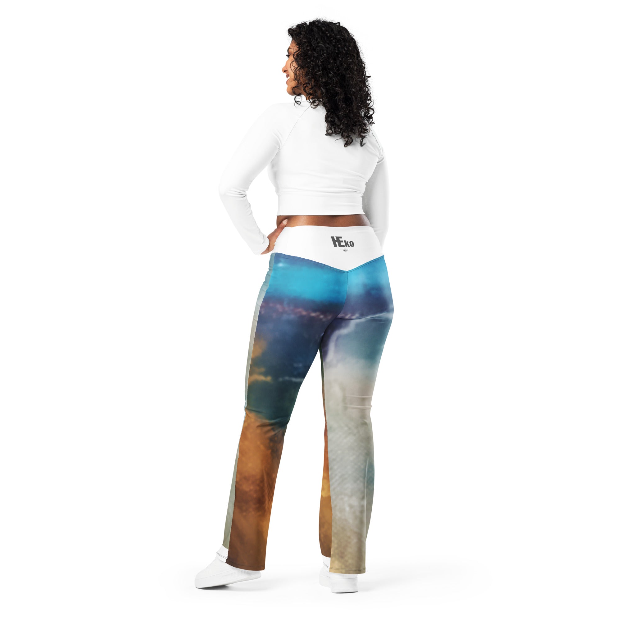 High waist flare leggings
