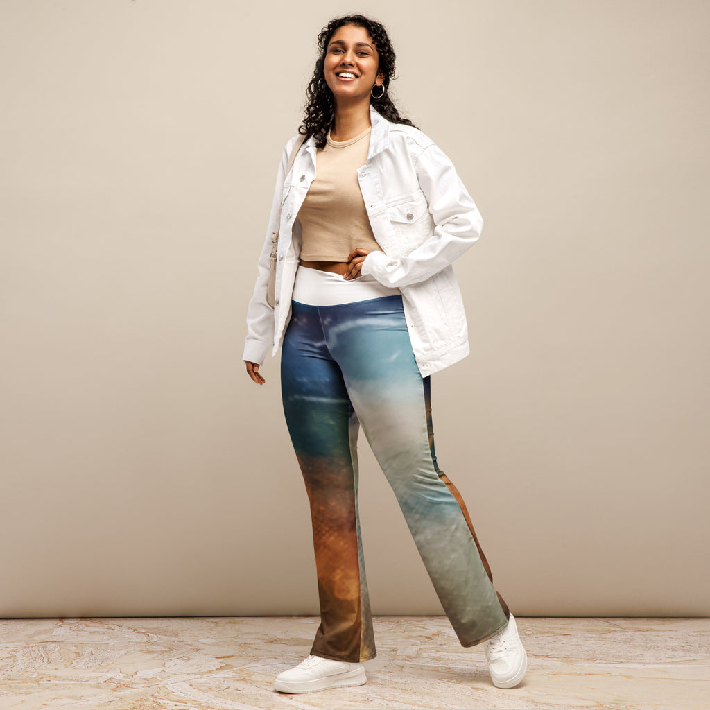 High waist flare leggings