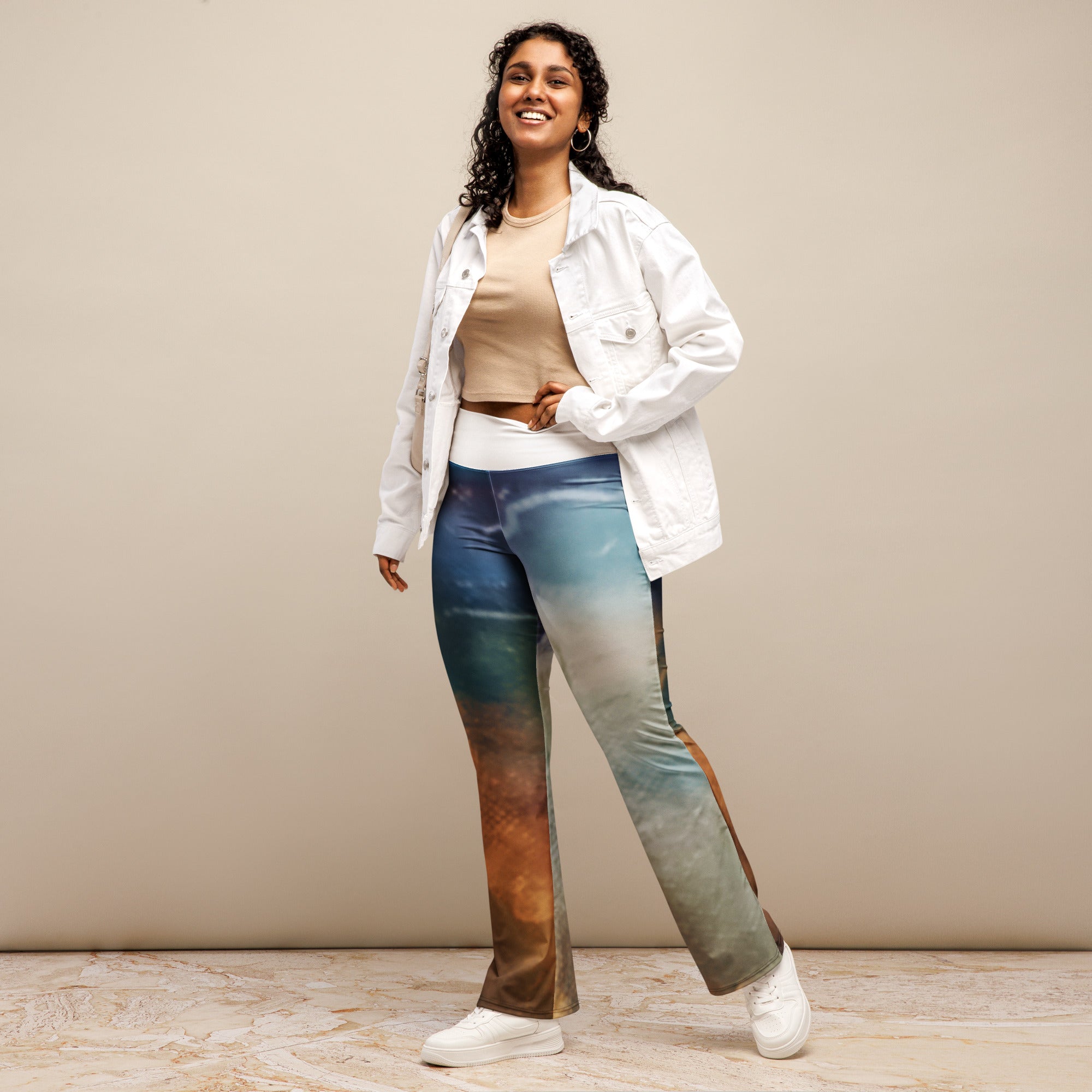 High waist flare leggings