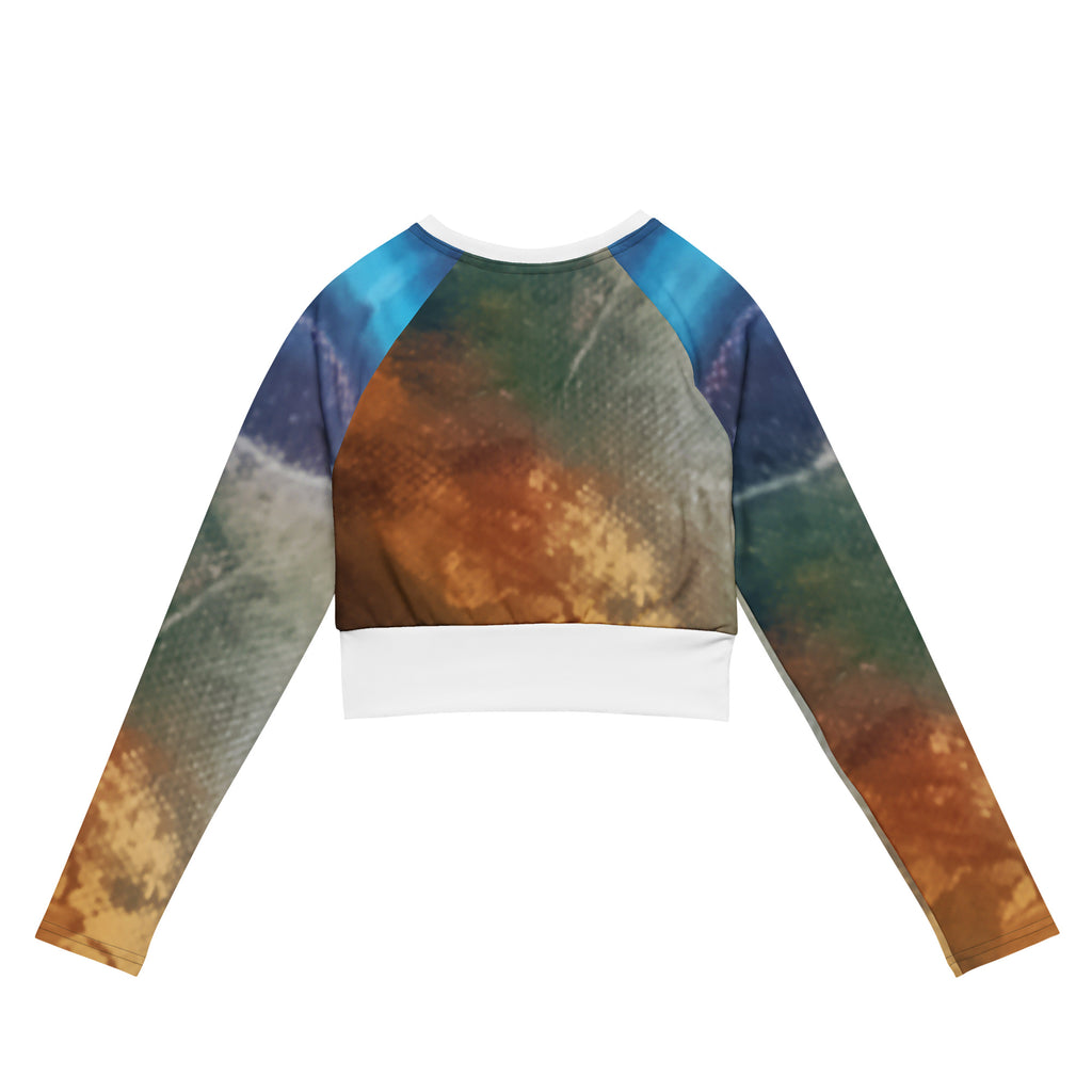 Recycled long sleeve crop top