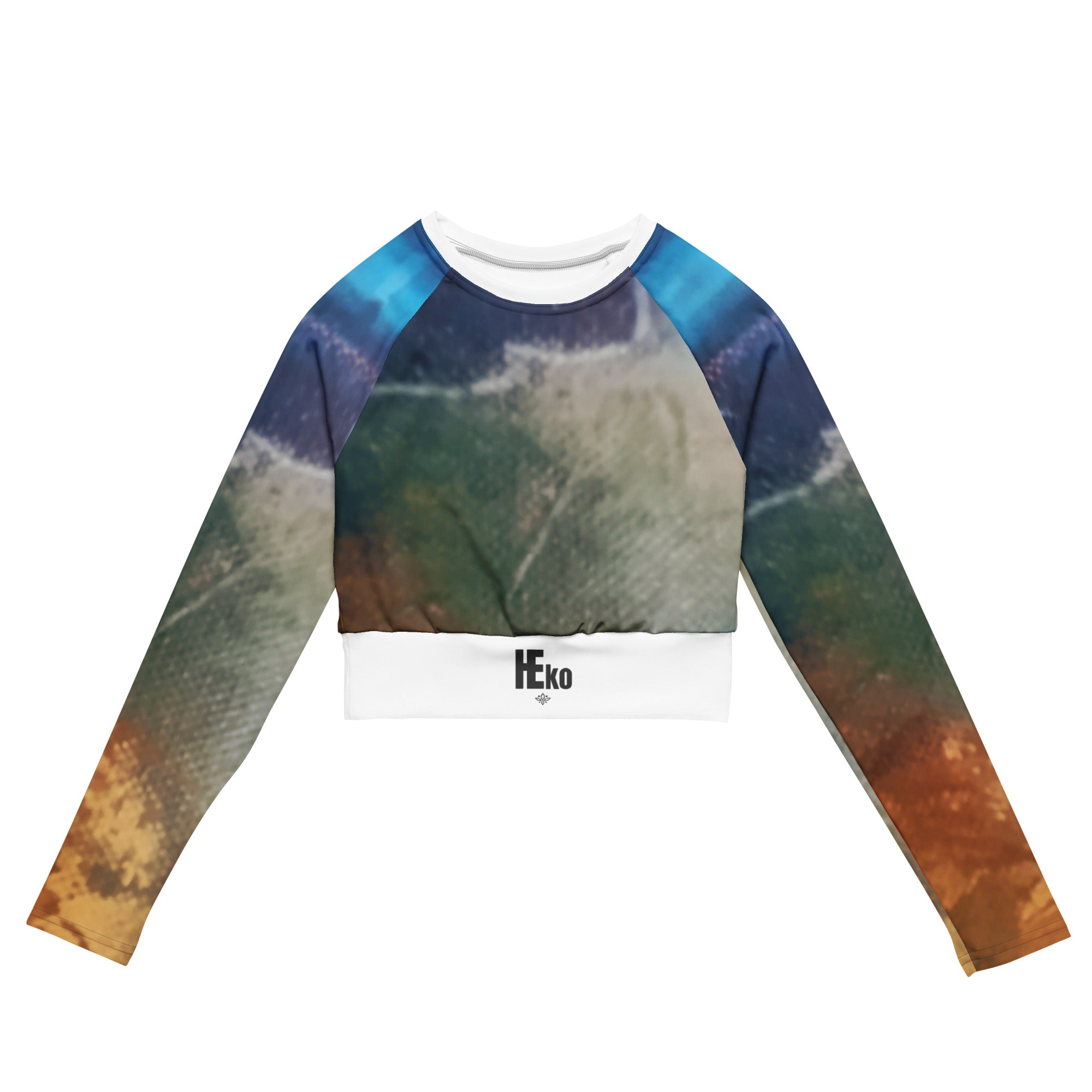 Recycled long sleeve crop top