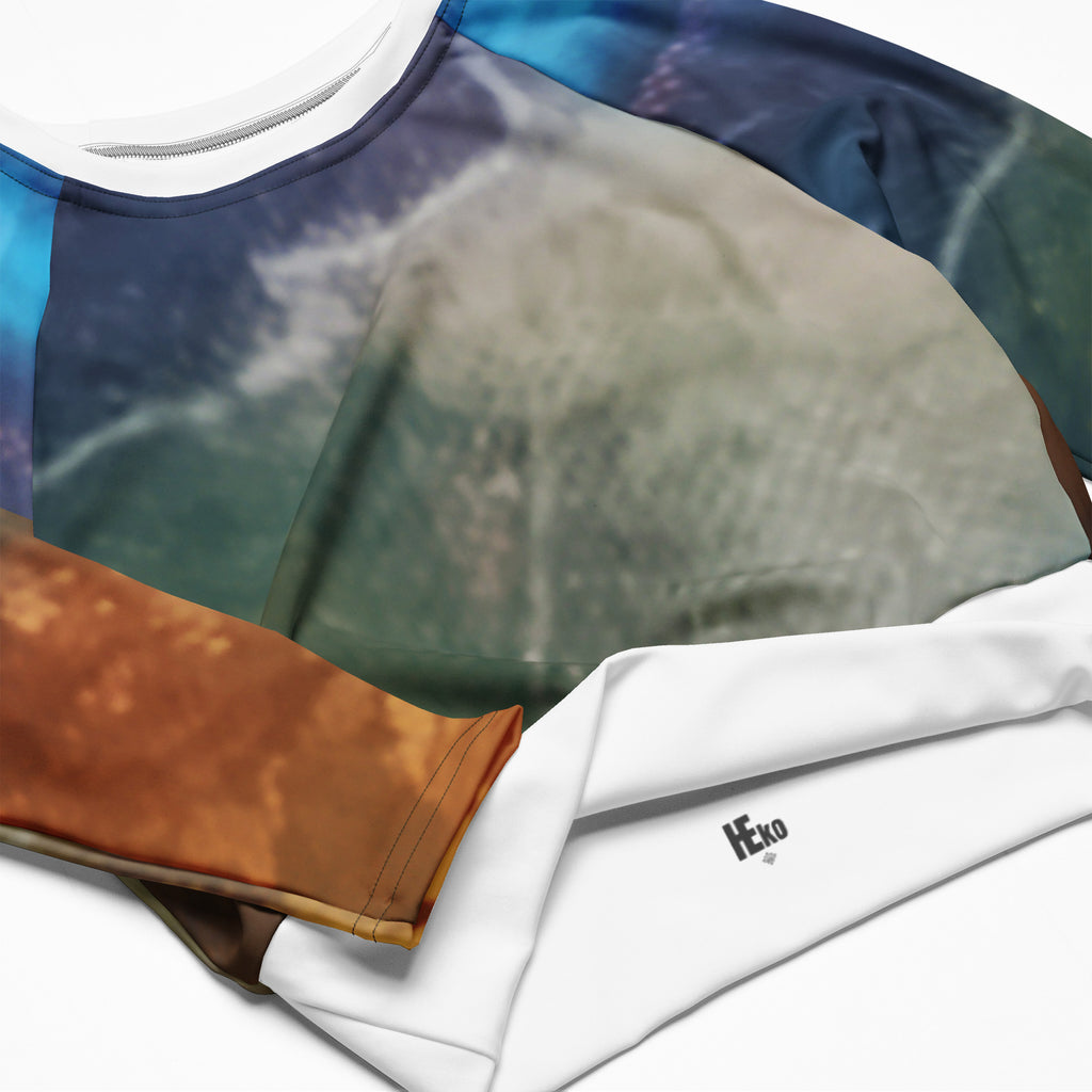 Recycled long sleeve crop top