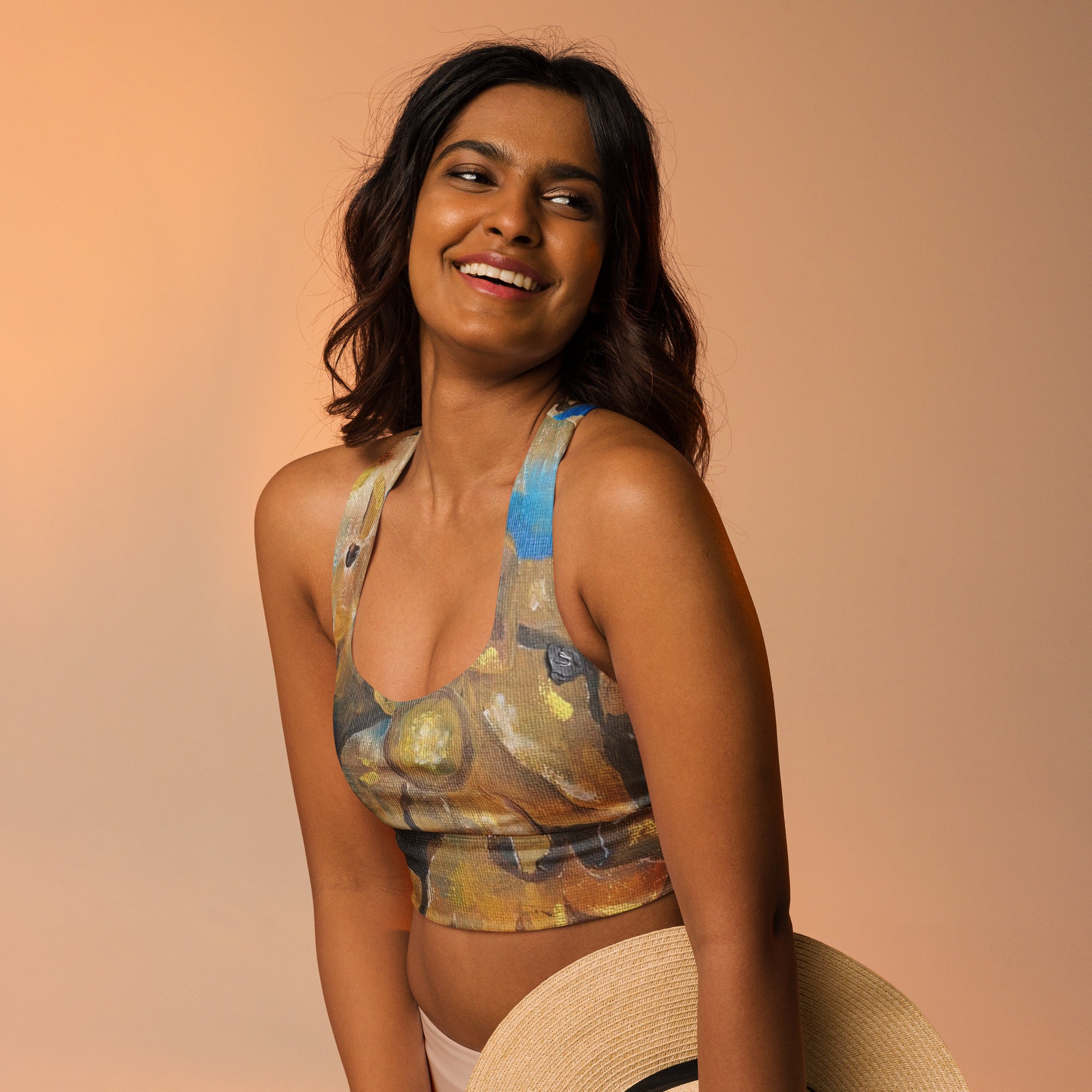 Recycled Longline Sports Bra